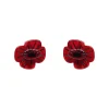 Remembrance Poppy Stud Earrings