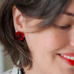 Remembrance Poppy Stud Earrings