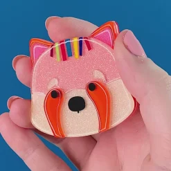 Rhonda The Red Panda Brooch