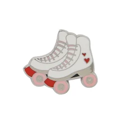 Rollicking Rollerskates Enamel Pin