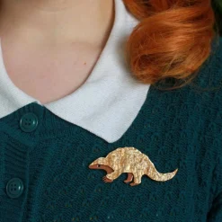 Roly Poly Pangolin Brooch