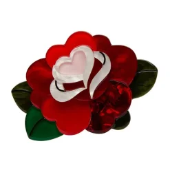 Roses Are Red Brooch