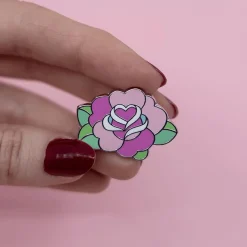 Roses Are Red Enamel Pin