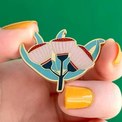 Ruby Red-Flowering Gum Enamel Pin