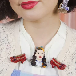 Ruby Slippers Double Brooch