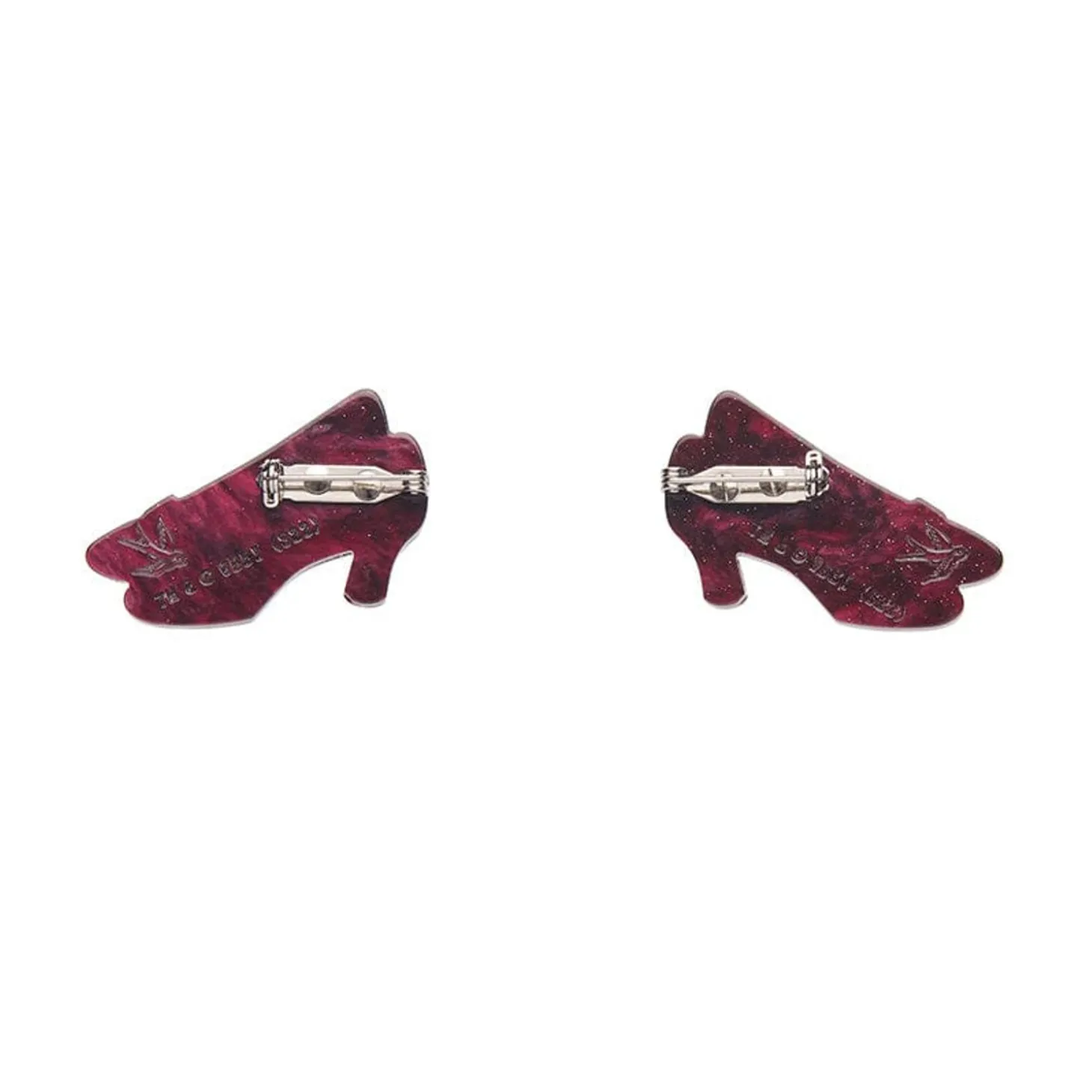 Ruby Slippers Double Brooch