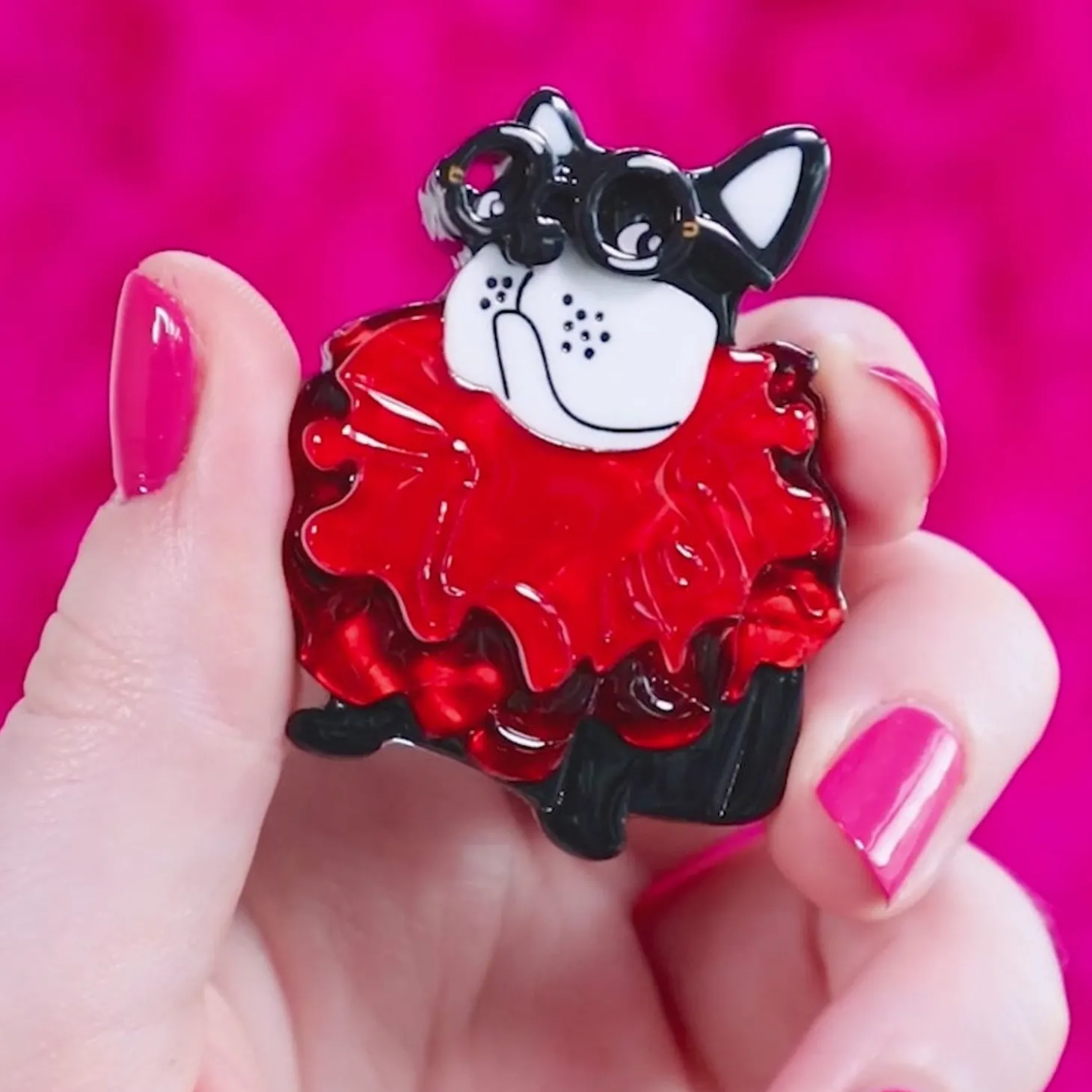 Ruff Ruff-Les Mini Brooch