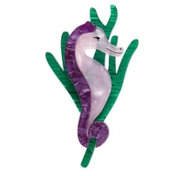 Sandy The Shy Seahorse Brooch