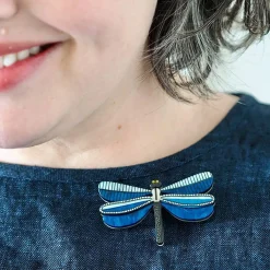 Sapphire Sky Dancer Brooch