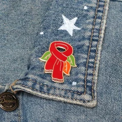 Scarf Souvenir Enamel Pin
