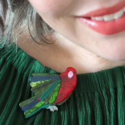 Scarlet Sovereign Brooch