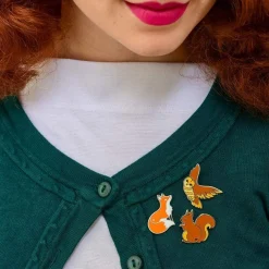 Scrupulous Squirrel Enamel Pin
