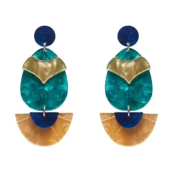 Secret Scarab Drop Earrings