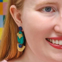 Secret Scarab Drop Earrings
