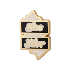 She/Her Pronoun Enamel Pin