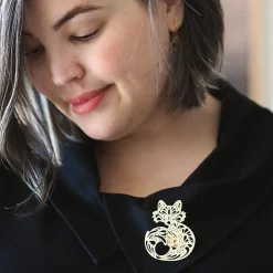 She'S So Foxy Perfume Brooch