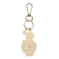 Sitting On A Strawberry Enamel Key Ring