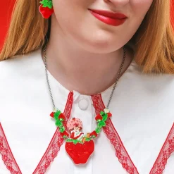 Sitting On A Strawberry Necklace
