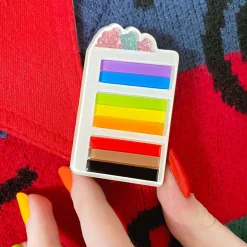 Slice Of Pride Cake Brooch