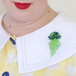 Slippin' Under Jellyfish Brooch