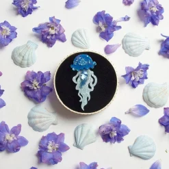 Slippin' Under Jellyfish Brooch