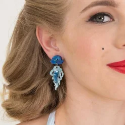 Slippin' Under Jellyfish Earrings