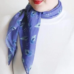 Slippin' Under Jellyfish Head Scarf