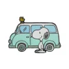 Snoopy On The Road Enamel Pin