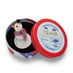 Snuggy Snowman Brooch