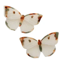 Social Butterfly Hair Clips Set - 2 Piece