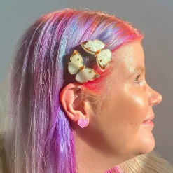Social Butterfly Hair Clips Set - 2 Piece
