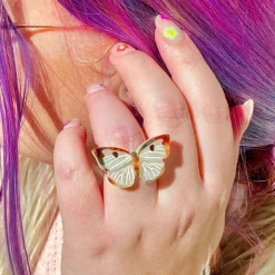 Social Butterfly Statement Ring