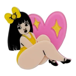 Sparkle Heart Brooch