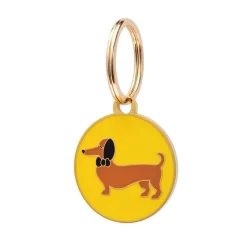 Spiffy The Sausage Dog Enamel Pet Charm