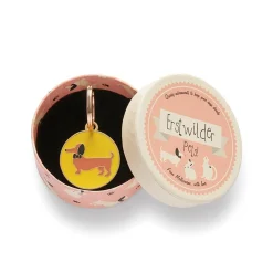 Spiffy The Sausage Dog Enamel Pet Charm