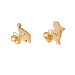 Spiffy The Supportive Dog Enamel Earrings