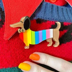 Spiffy The Supportive Dog Brooch