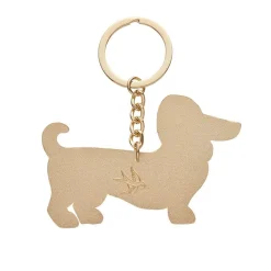 Spiffy The Supportive Dog Enamel Key Ring