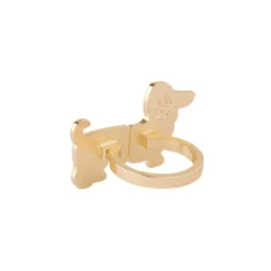 Spiffy The Supportive Dog Enamel Ring