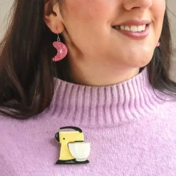 Spin Me Right Round Brooch - Lemon