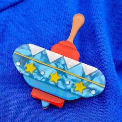 Spinning Around Toy Brooch