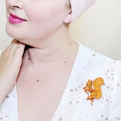 Squirrel Nutkin Brooch