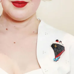 Ss Normandie Brooch