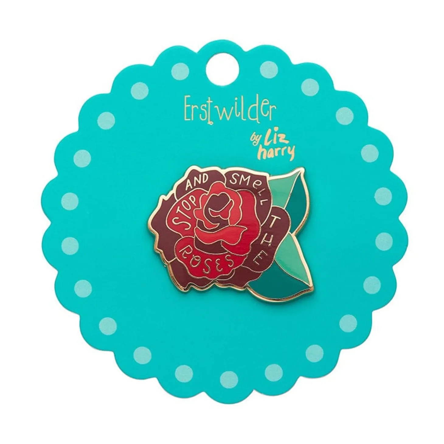 Stop And Smell The Roses Enamel Pin