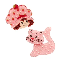 Strawberries And Custard Hair Clips Set - 2 Piece