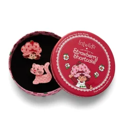 Strawberries And Custard Hair Clips Set - 2 Piece