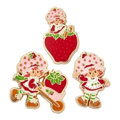 Strawberry Shortcake Enamel Pin Pack - 3 Piece