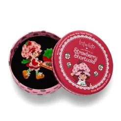 Strawberry Wheelbarrow Brooch