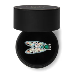 Summer Songstress Stone Set Crystal Brooch