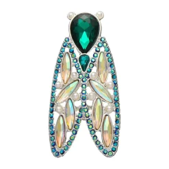 Summer Songstress Stone Set Crystal Brooch